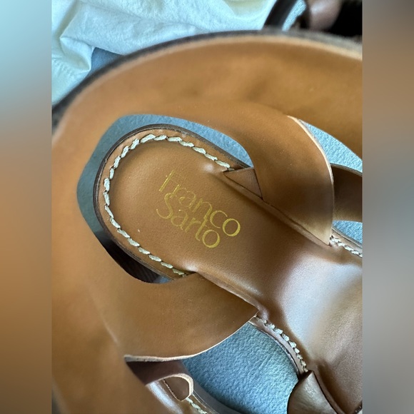 Franco Sarto Brown Leather Sandals US 9 - LIKE NEW - Picture 3 of 6